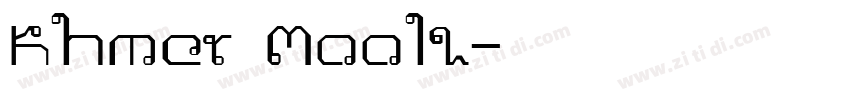 Khmer Mool1字体转换
